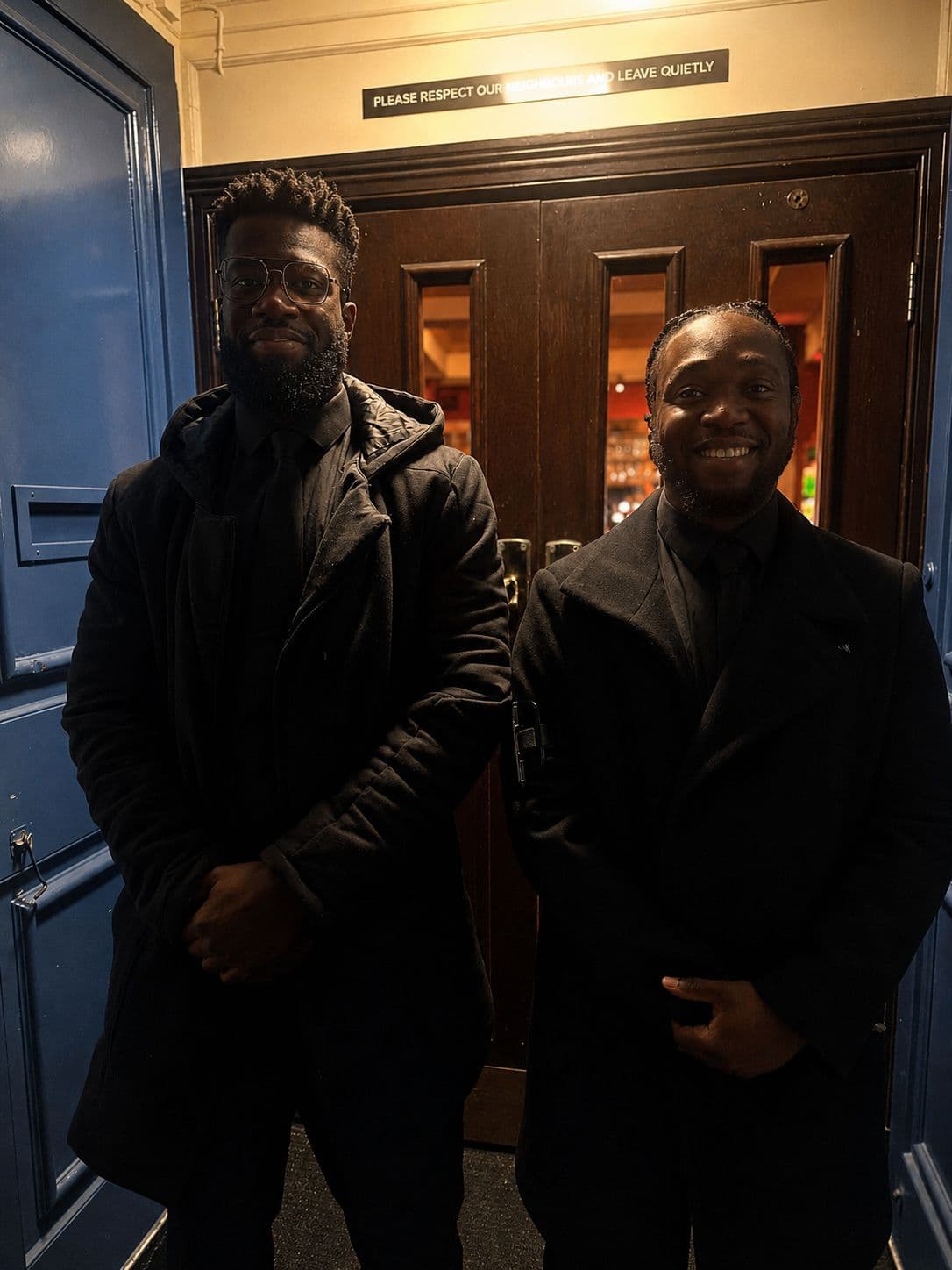 The co-founders of WARCORE SECURITY on location